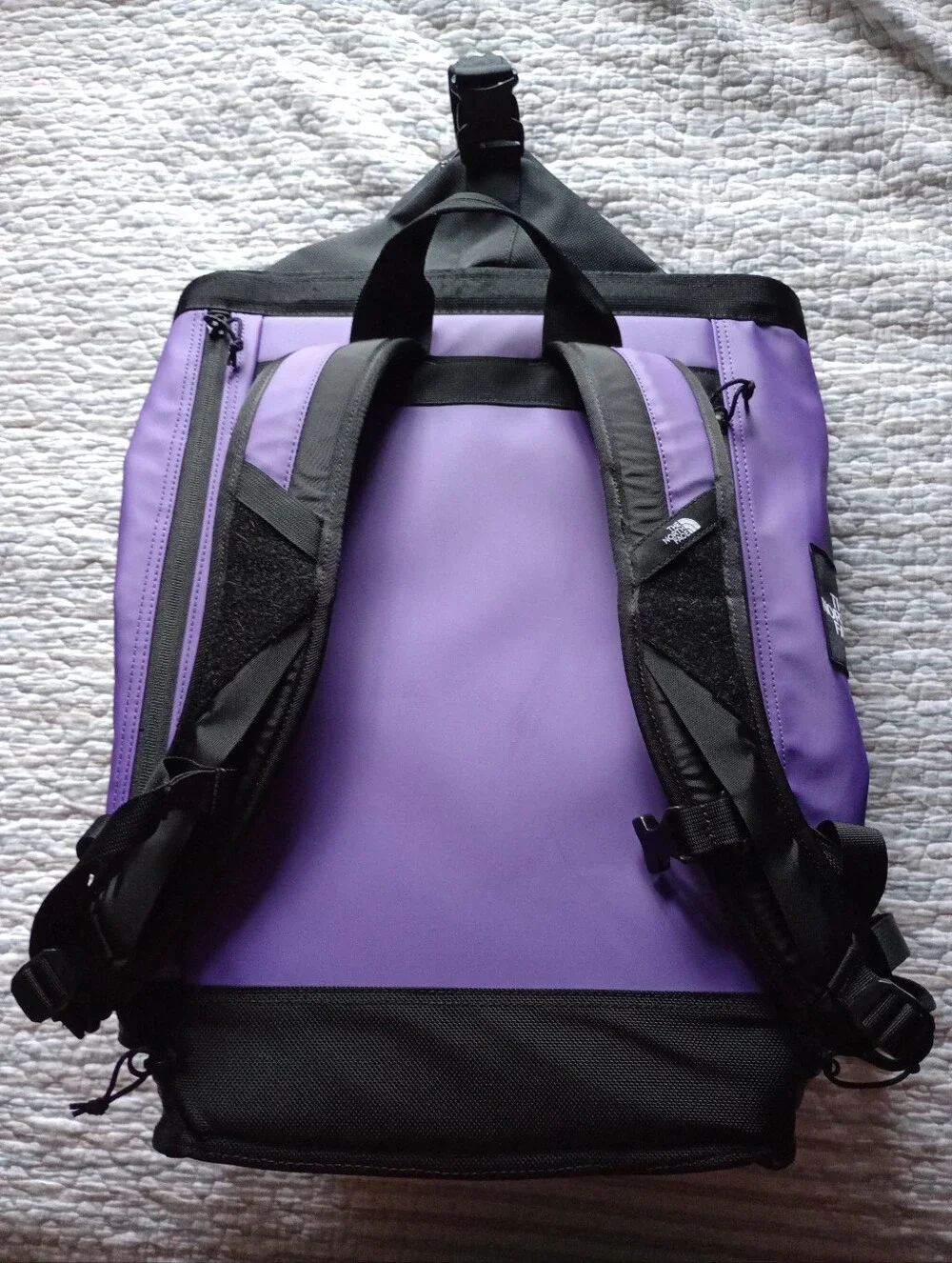 The North Face Purple and Black Explore Haulaback Hiking Backpack - Like New